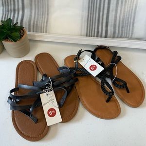 NWT 2 pc. Universal Thread Women’s sandals size 6.5 $12 #24